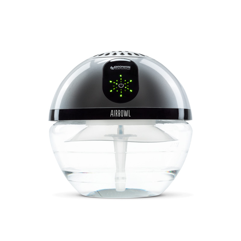 proWIN Air Bowl Premium Airbowl mit LED Funktion Behälter aus Glas Luftreiniger Lufterfrischer